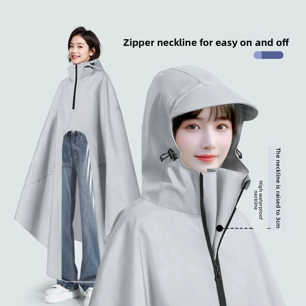 Imperméable épais pour Scooter électrique, imperméable, coupe-vent, col haut, conception visuelle, imperméable pour une seule personne