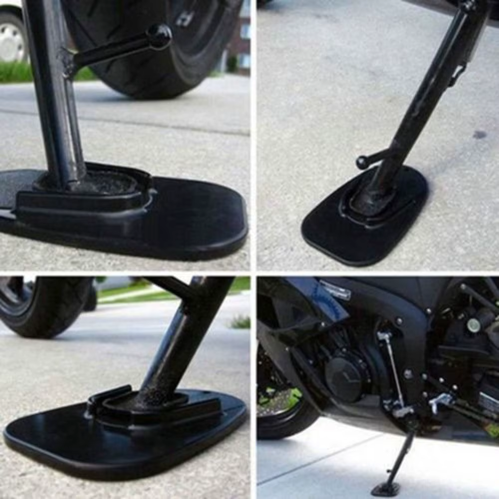 Accessoires : Extension de pied de béquille latérale pour moto, grande base de stationnement