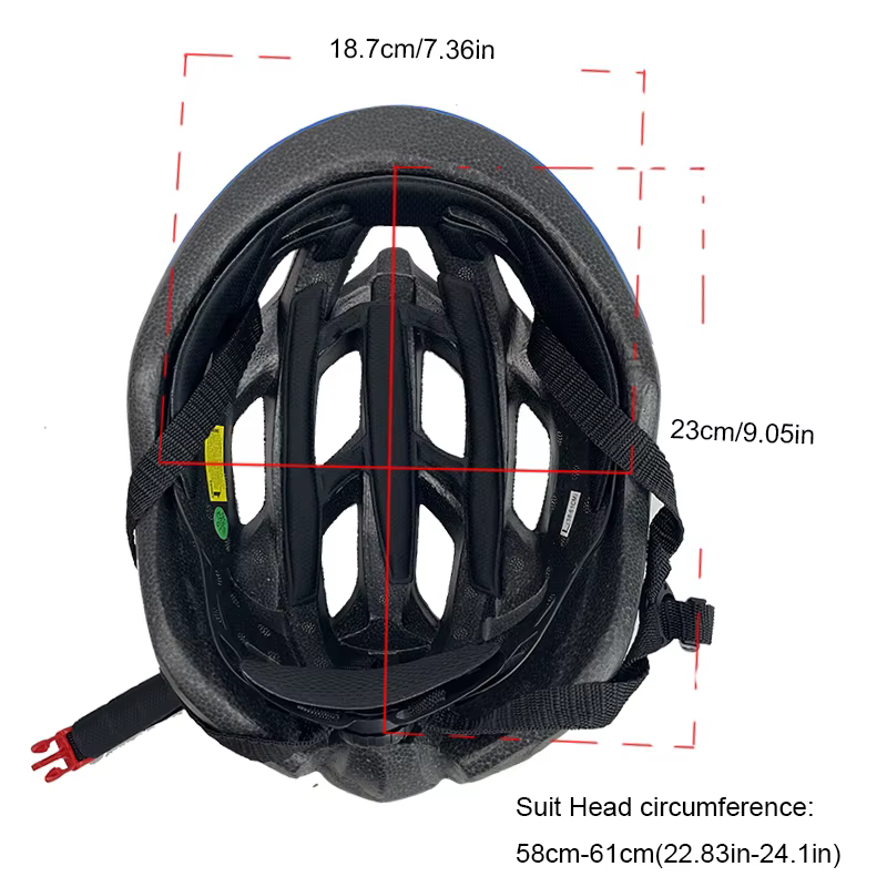 Grand casque de vélo de route léger pour adultes
