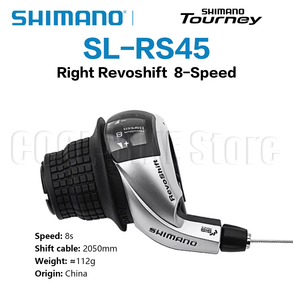 Levier de changement de vitesse Shimano Tourney RS45 Revoshift pour vélo