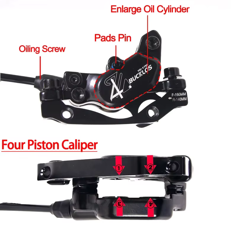 Frein hydraulique BUCKLOS HD-E735 pour vélo électrique