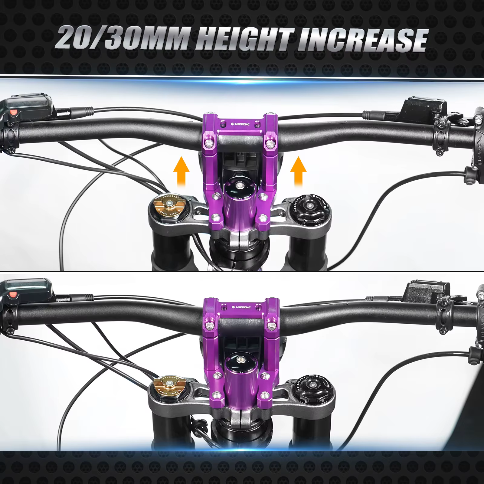 NICECNC pour Surron light bee X S L1E vélo de saleté électrique 20/30 MM montant support de montage pour Segway X160 X260 2025