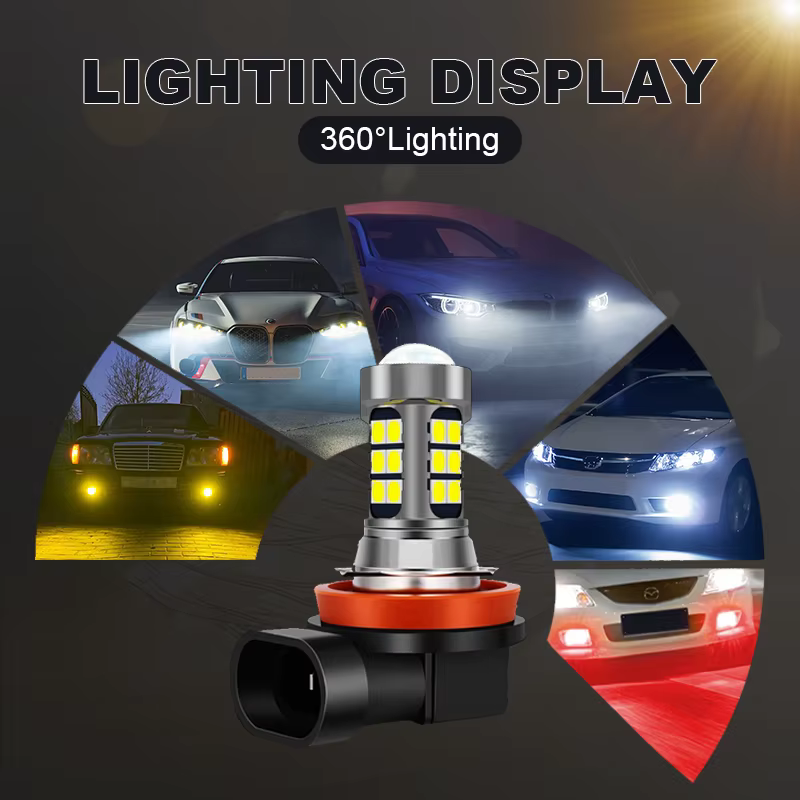 Ampoule antibrouillard avant à LED pour Renault, accessoires pour Renault Scenic Grand Scenic 2, 3, 4, 2004-2020, 2010, 2011, 2012, 2013, 2014, 2015, 2016, 2017, 2 pièces