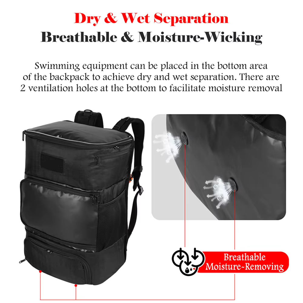 NOOYAH Sac à Dos pour Triathlon et Cyclisme – Grande Capacité