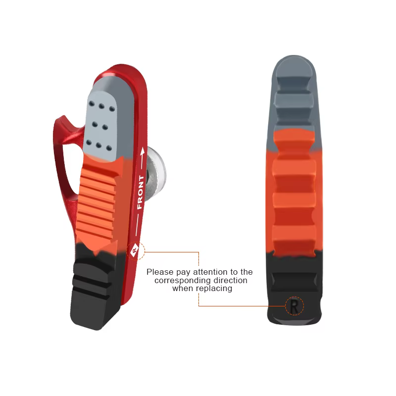 Jeu de plaquettes de frein de vélo avec inserts remplaçables