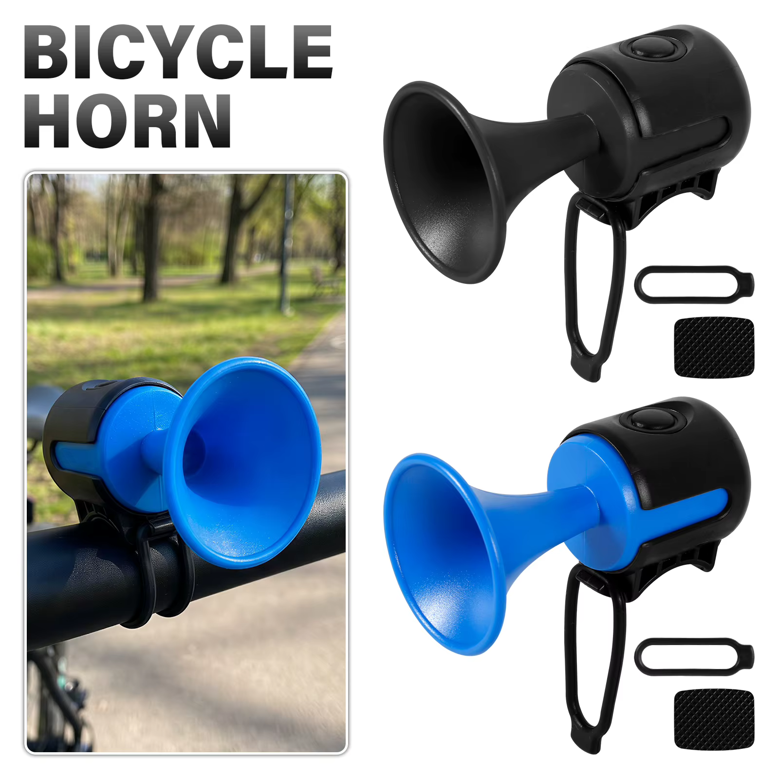 Klaxon de vélo 120 dB, sonnette électrique puissante