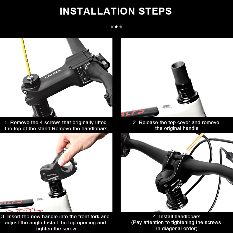 Potence de fourche avant pour vélo de route et VTT