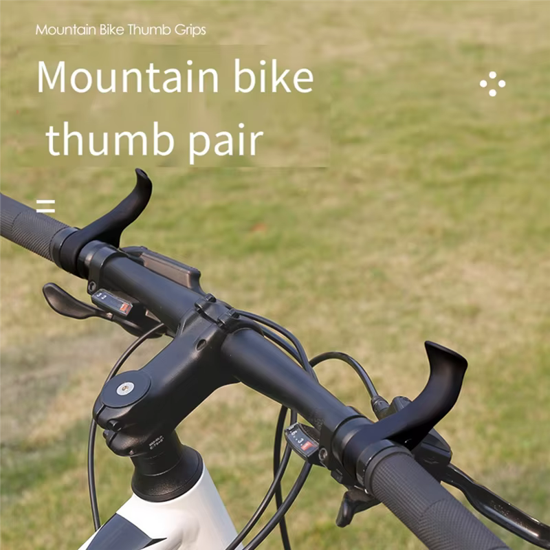 Embouts de barre de vélo ergonomiques poignées de pouce de guidon
