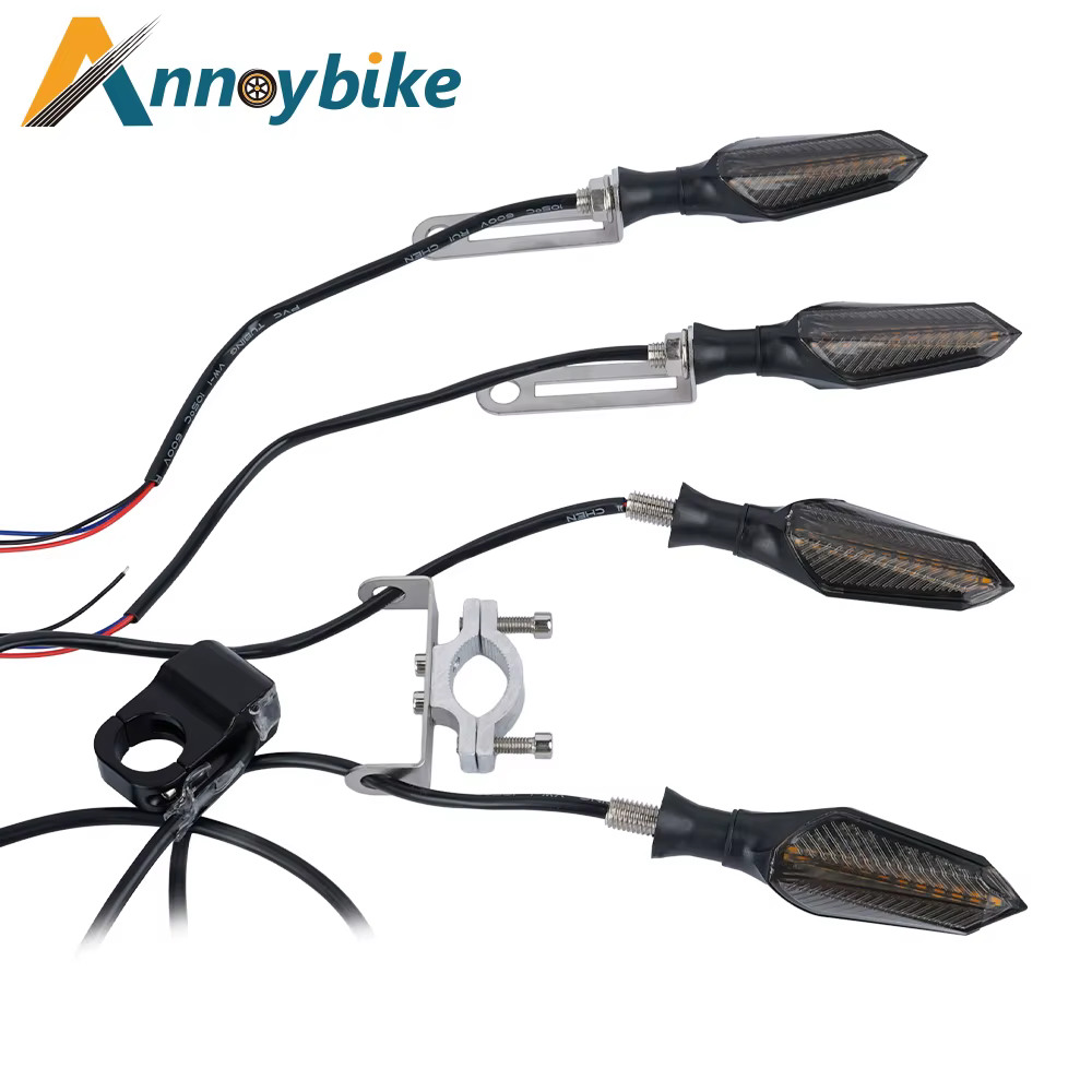 E vélo 48V 60V vélo électrique étanche câble lumière ensemble avant arrière clignotant dynamique clignotants Scooter accessoires lumière