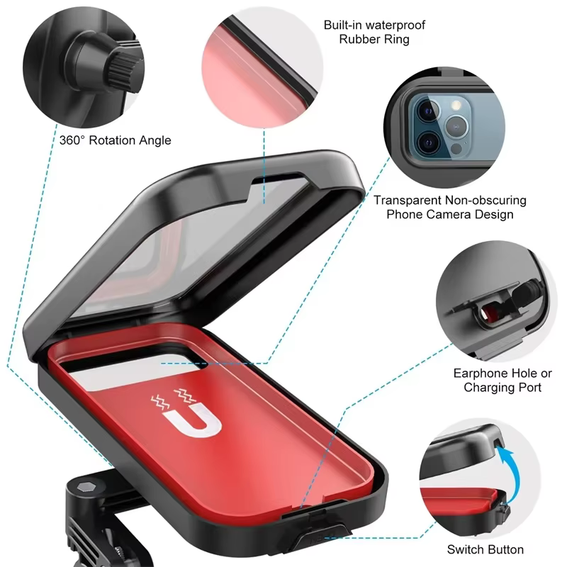 Support de téléphone portable de vélo étanche