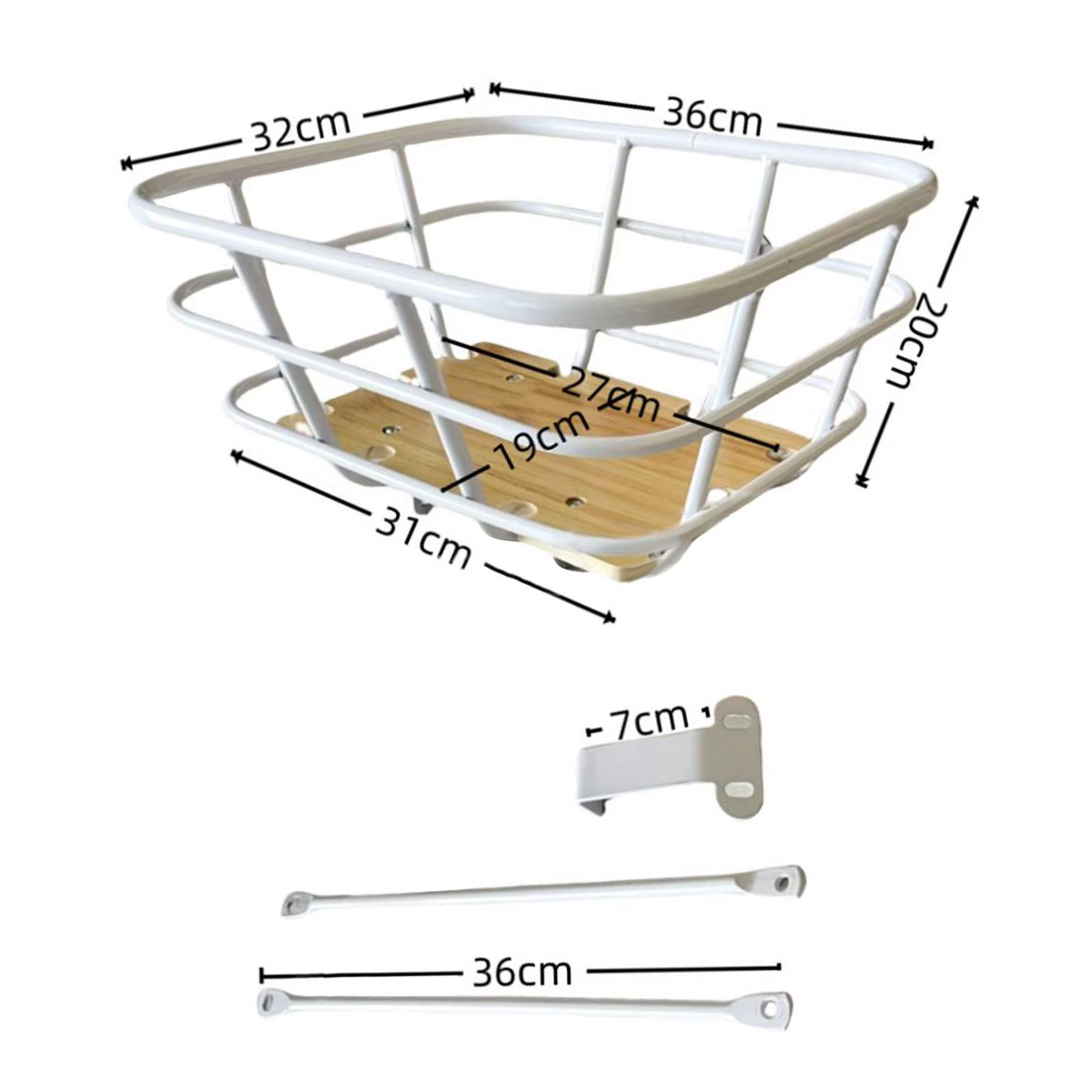Panier avant de vélo panier de vélo élégant pour cour de vélo en plein air