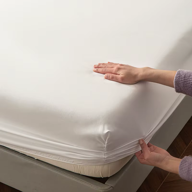 Drap-housse de haute qualité - Microfibre douce au toucher, poche profonde 25 cm, anti-rides, antidérapant, couleur unie, taille simple/pleine/queen/king