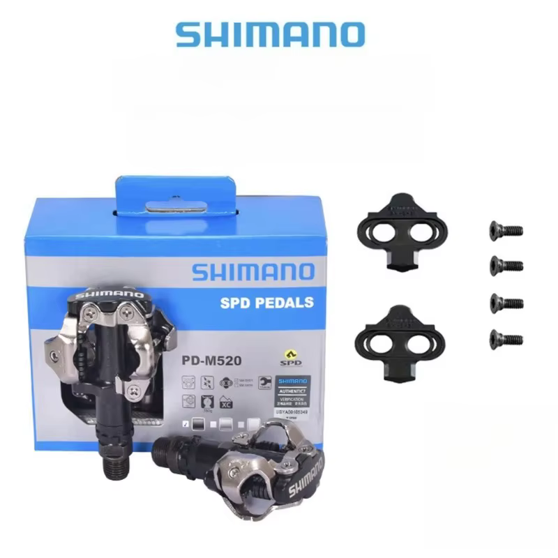 Pédales de vélo de montagne Shimano M520