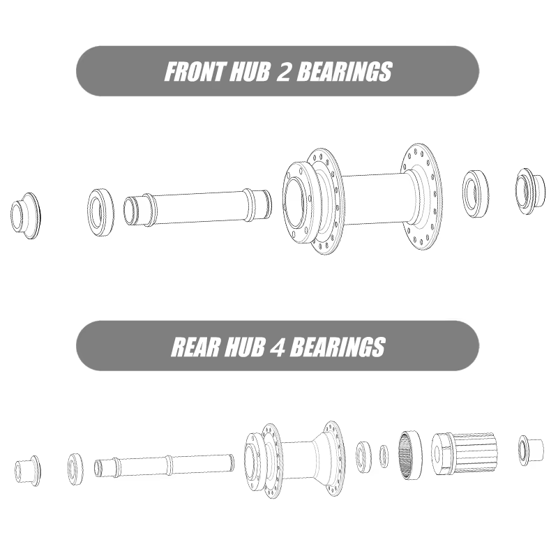 Bolany-Moyeu de vélo BOOST, frein à disque, 32 trous, VTT, NBK 4, roulement scellé, avant, arrière, axe traversant de vélo, 15x110mm