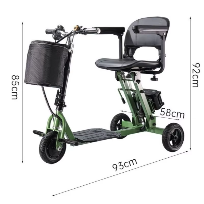 Scooter électrique pliable léger à 4 roues