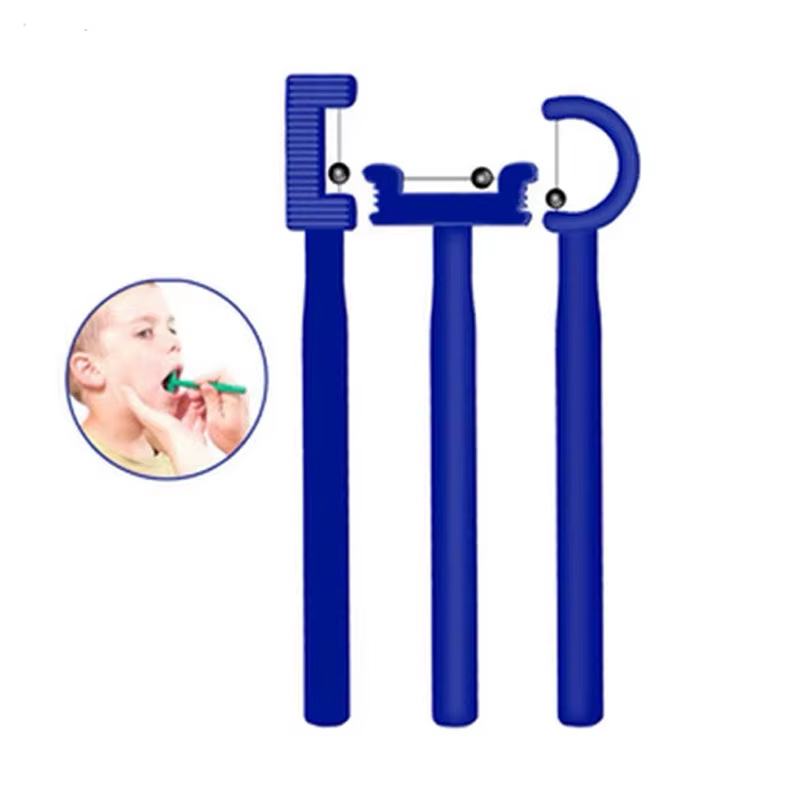 Exercice de soins bucco-dentaires pour la pointe de la langue, pour enfants, thérapie orthophonique, autisme, rééducation sensorielle, entraîneur musculaire de la langue, outil de communication