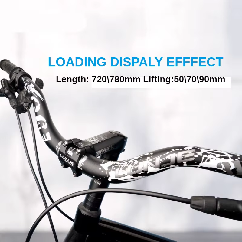 Guidon de VTT LUNJE 31.8x720/780mm en aluminium