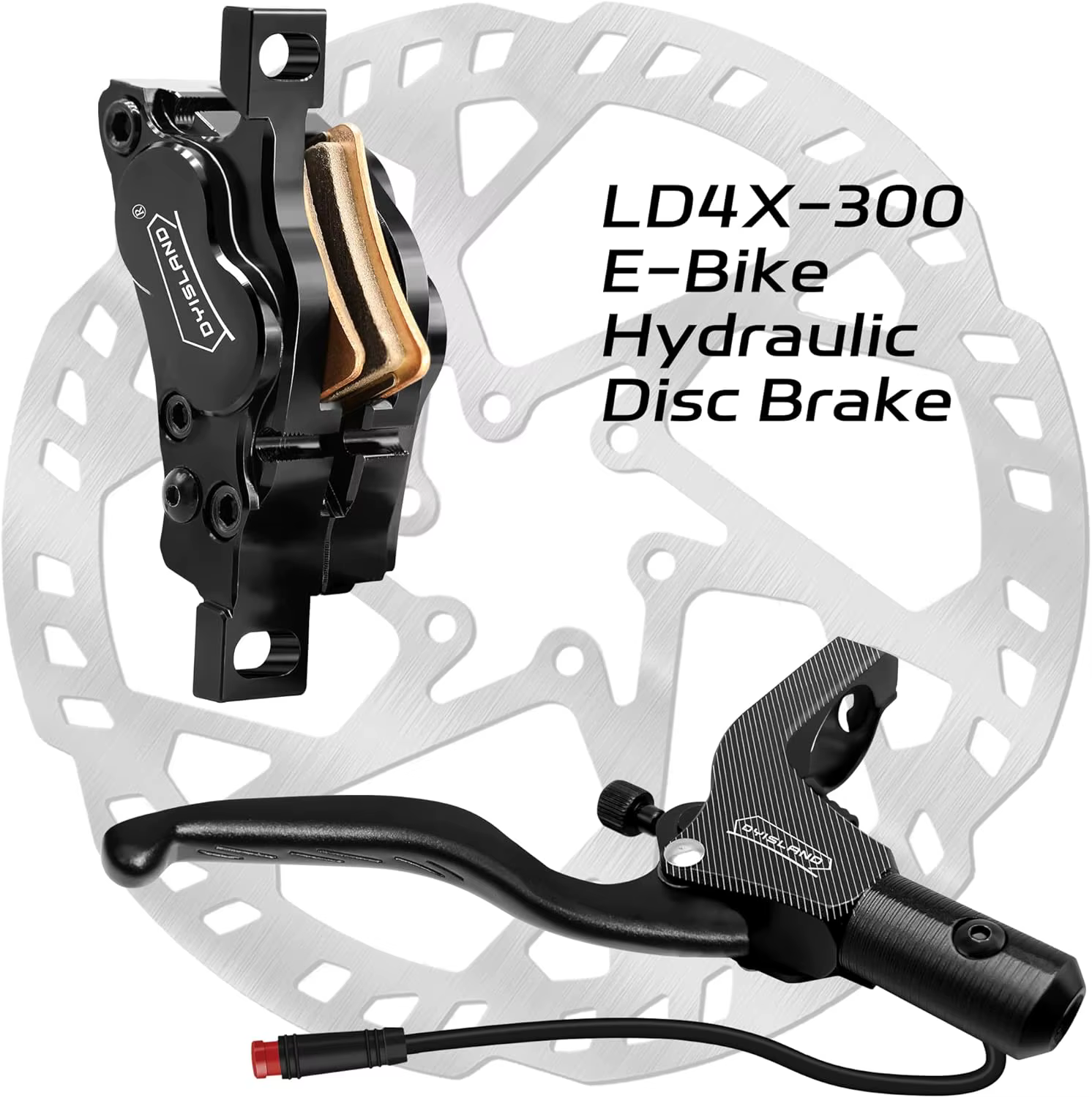 DYISLAND 4 pistons e-bike frein à disque hydraulique arrière droit ensemble unique ou avant gauche