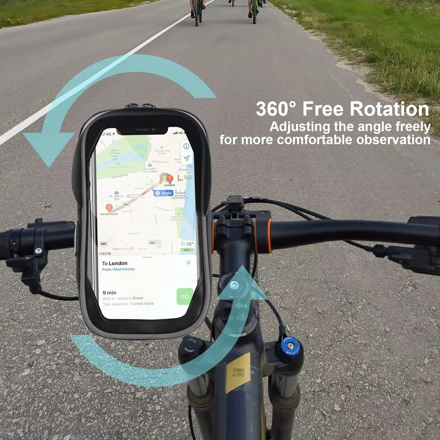 Support de téléphone pour guidon de vélo