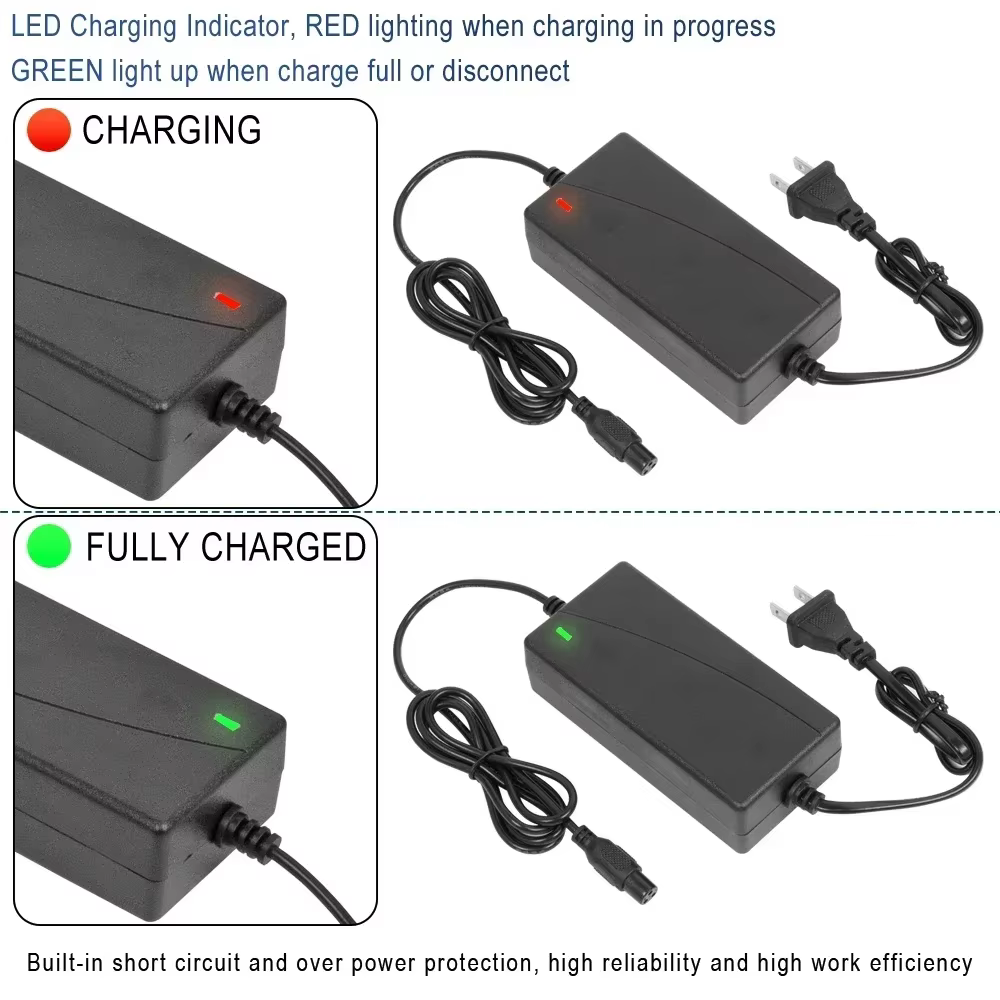 Chargeur de batterie pour vélo électrique Hoverboard 42v 2A