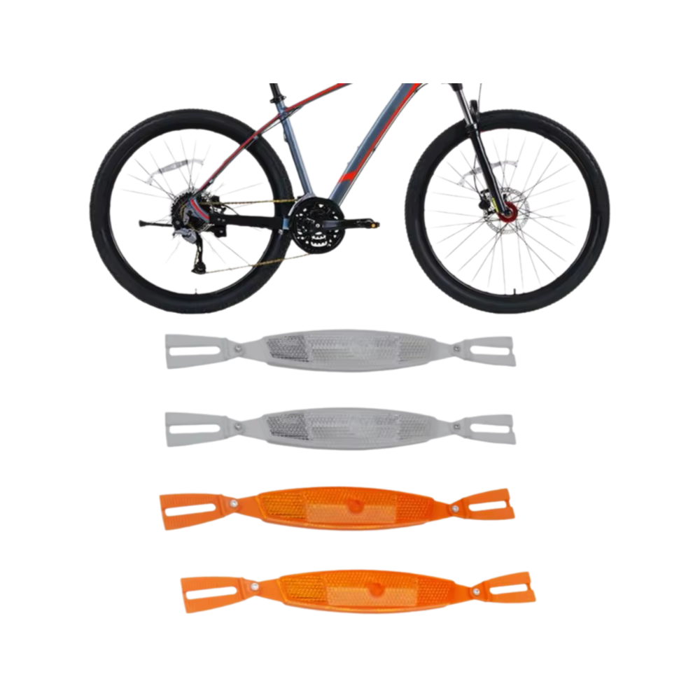 1 paire de réflecteurs de rayons de vélo ABS