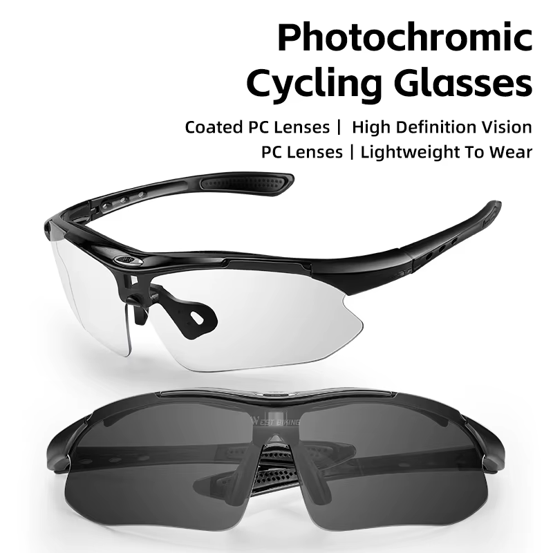 WEST BIKING – lunettes de soleil photochromiques