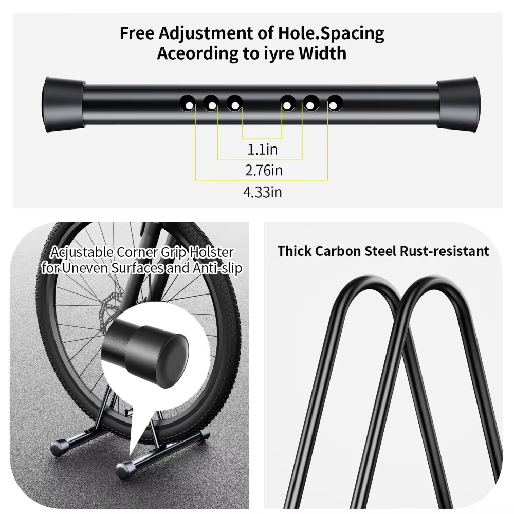 Support de rangement pour vélo sur pied