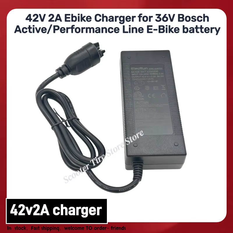 Chargeur de vélo électrique 42V 2A