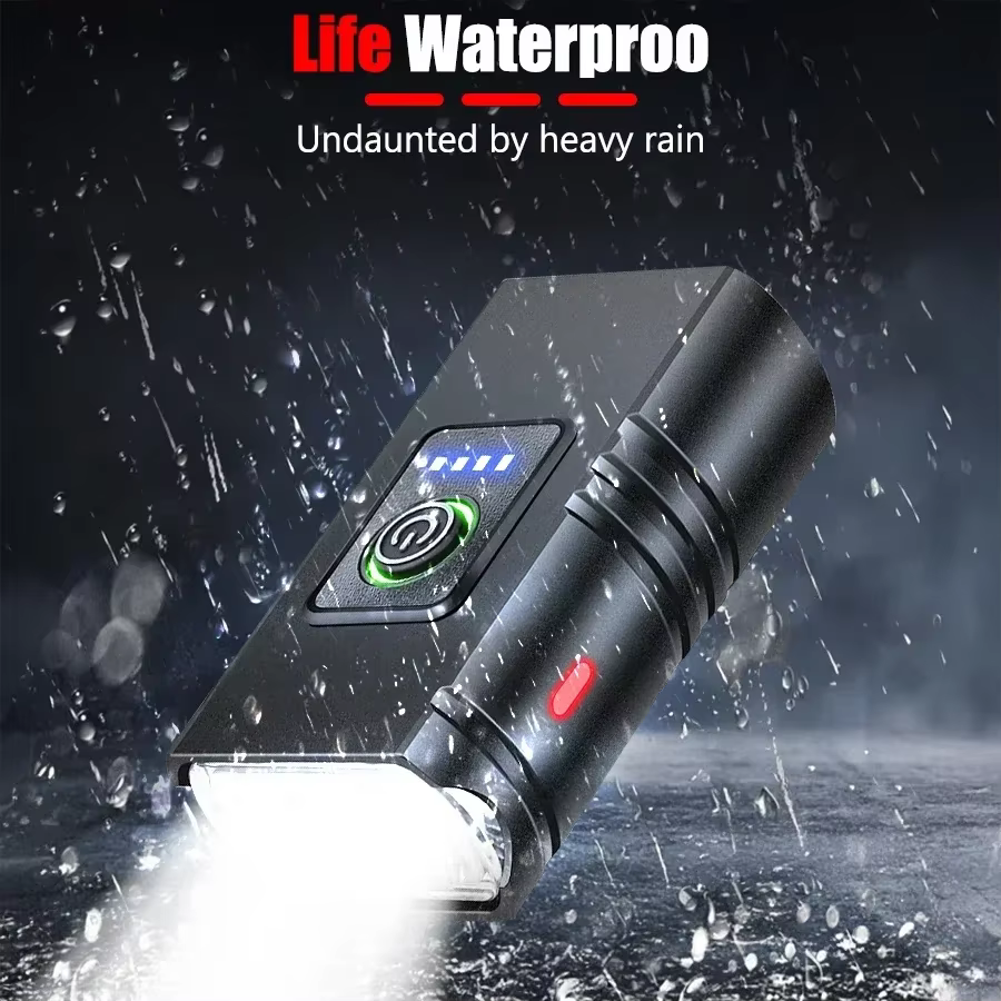 Lumière de vélo lumineuse T6 LED avant USB Rechargeable vtt lampe