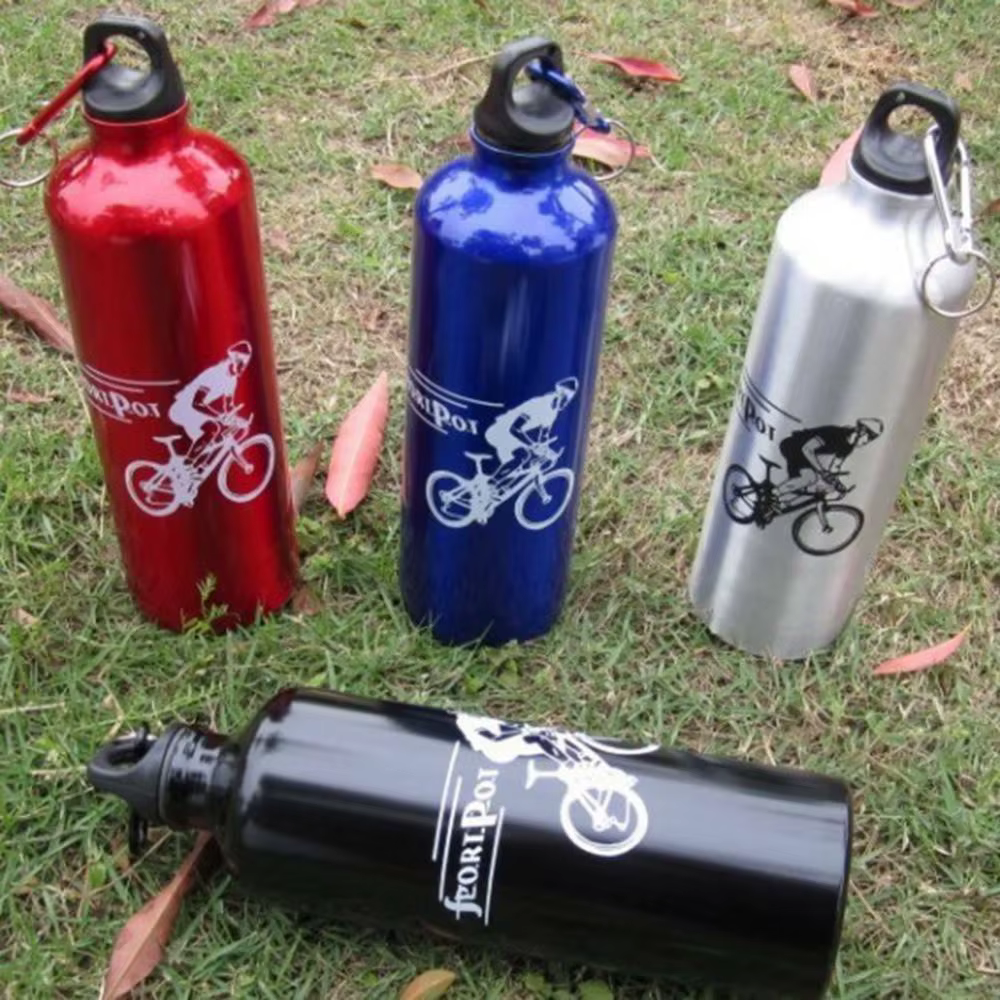 Bouteille d'eau thermique en alliage d'aluminium pour vélo