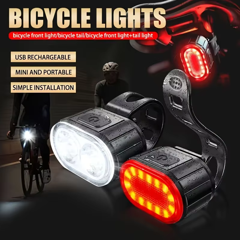 Éclairage de vélo, feux avant et arrière