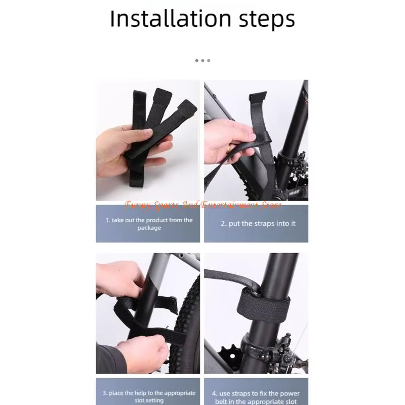 Ceinture transport vélo d'extérieur C4DE avec poignée coulissante pour des manœuvres faciles dans les escaliers