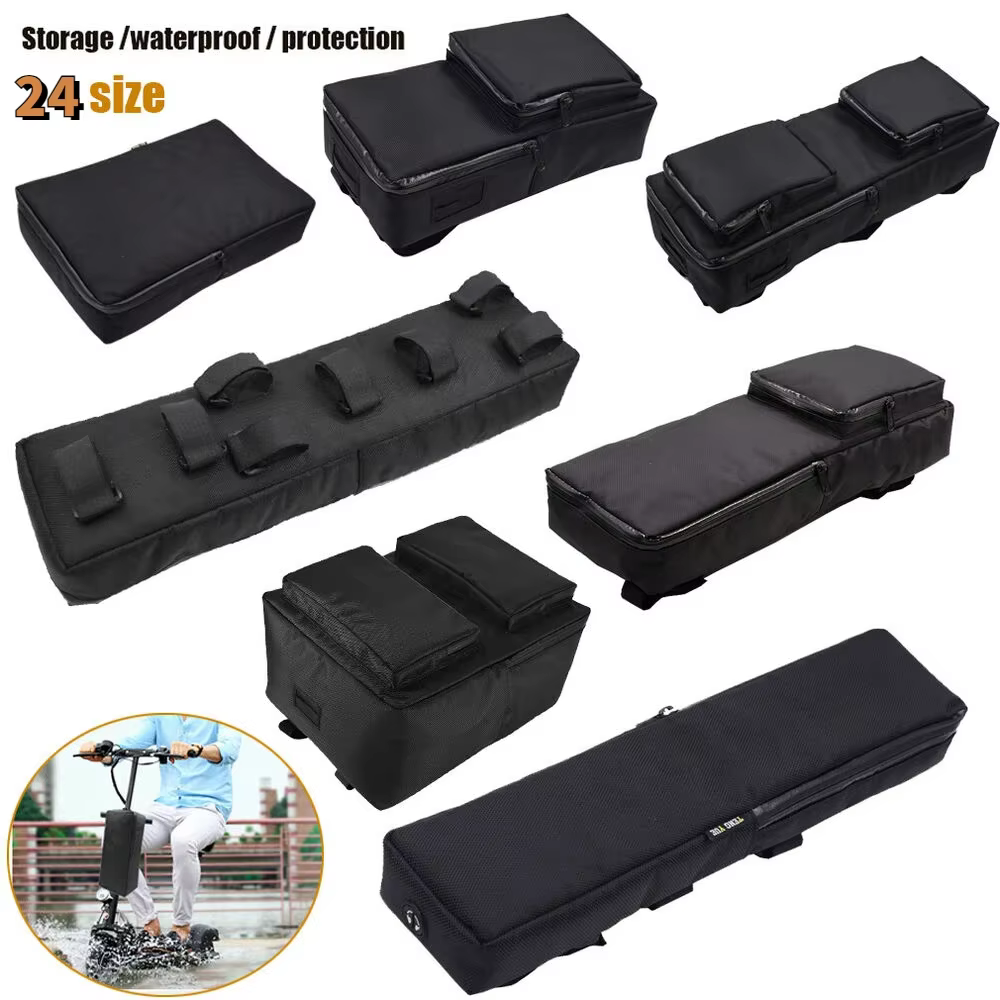 24 tailles Scooter électrique batterie sac boîtier vélo avant