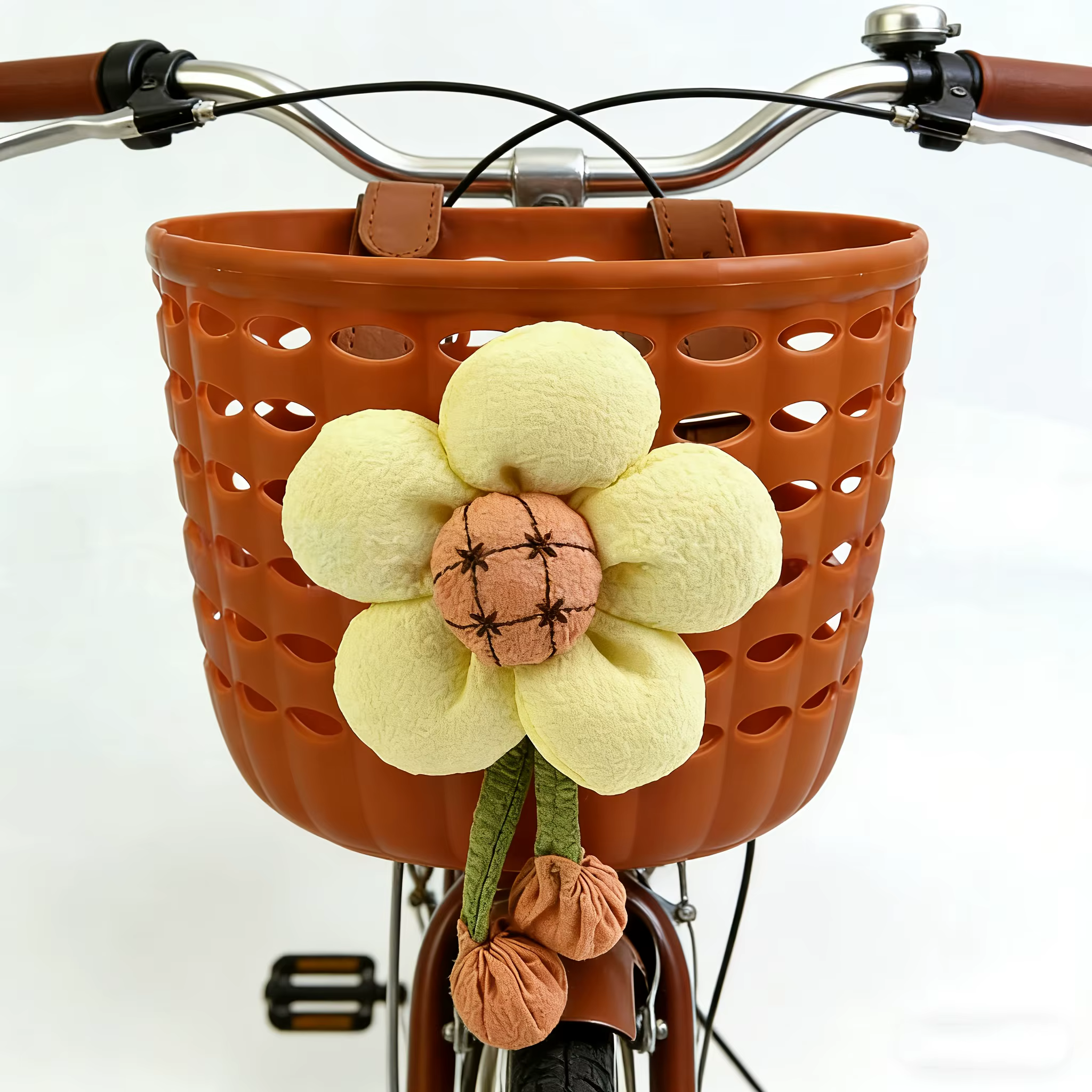 1 panier avant pour vélo avec sangles de fixation