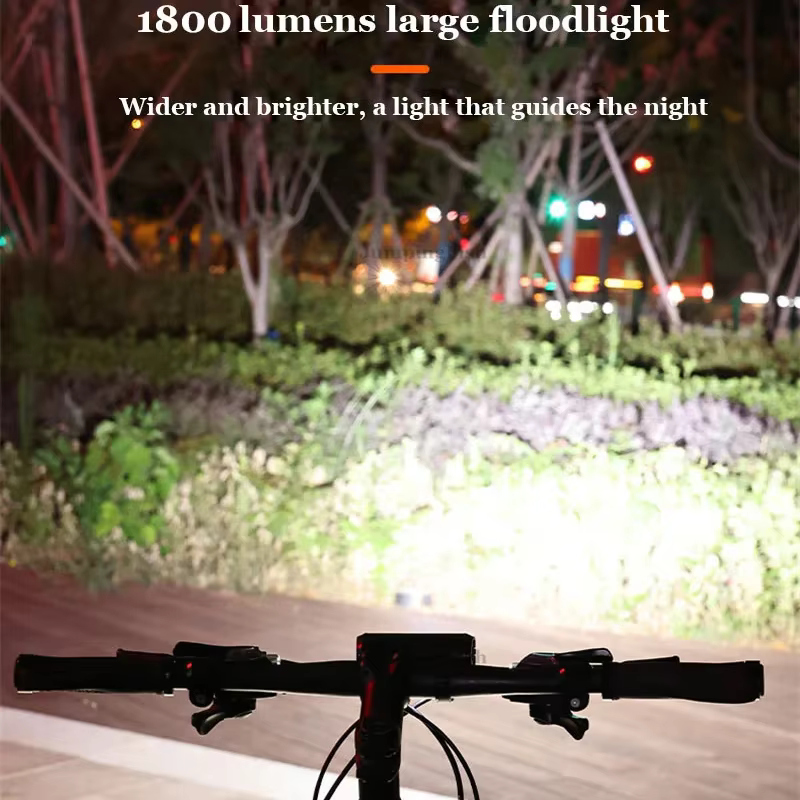 1800LM 3 Led vtt vélo lumières 2000MAH Rechargeable