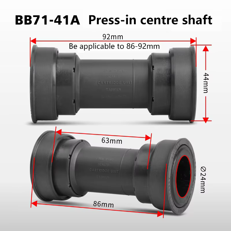 RACEWORK BB86 Boîtier de pédalier Pressfit pour vélo de route et VTT
