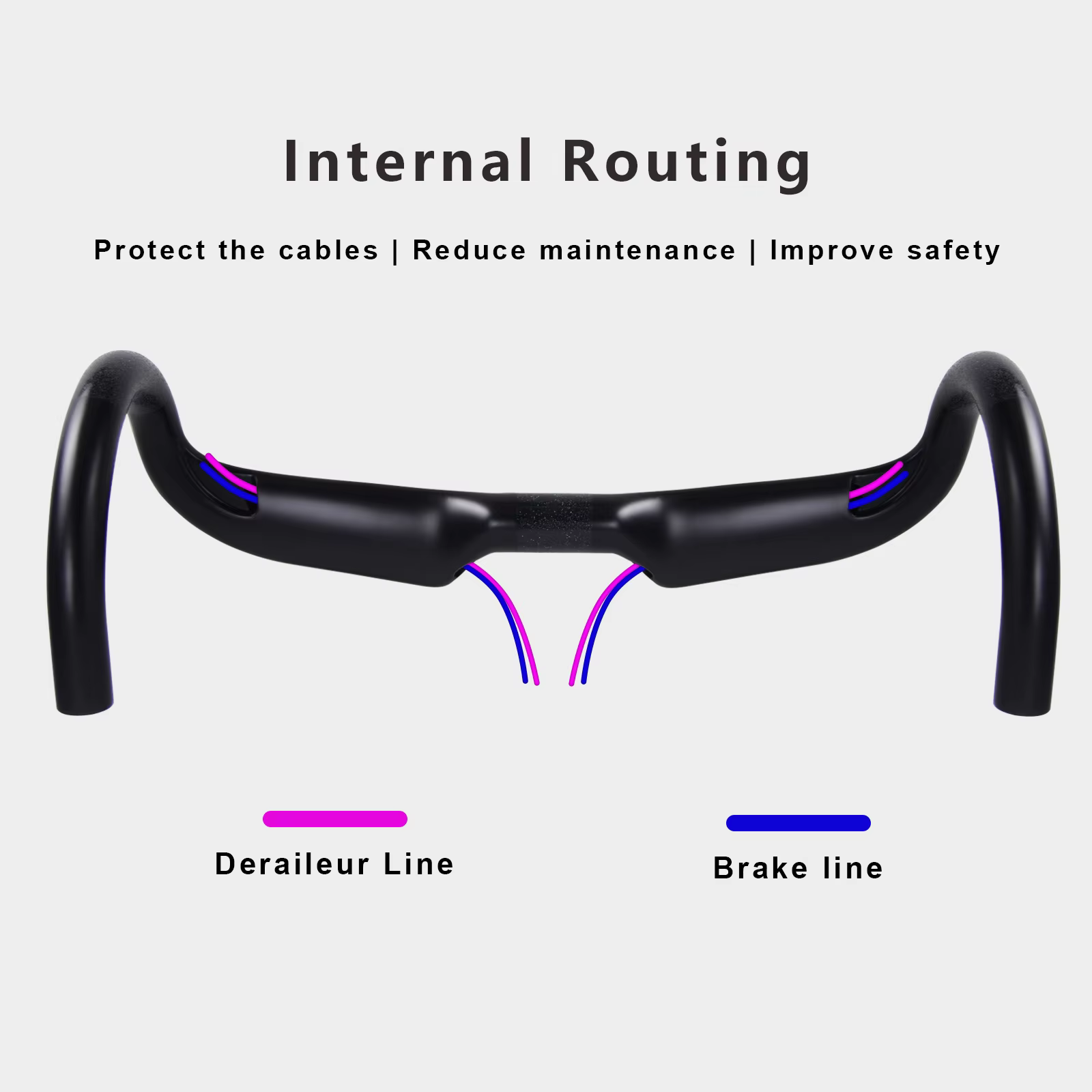 RXL SL 31.8 guidon de vélo de route en carbone routage interne