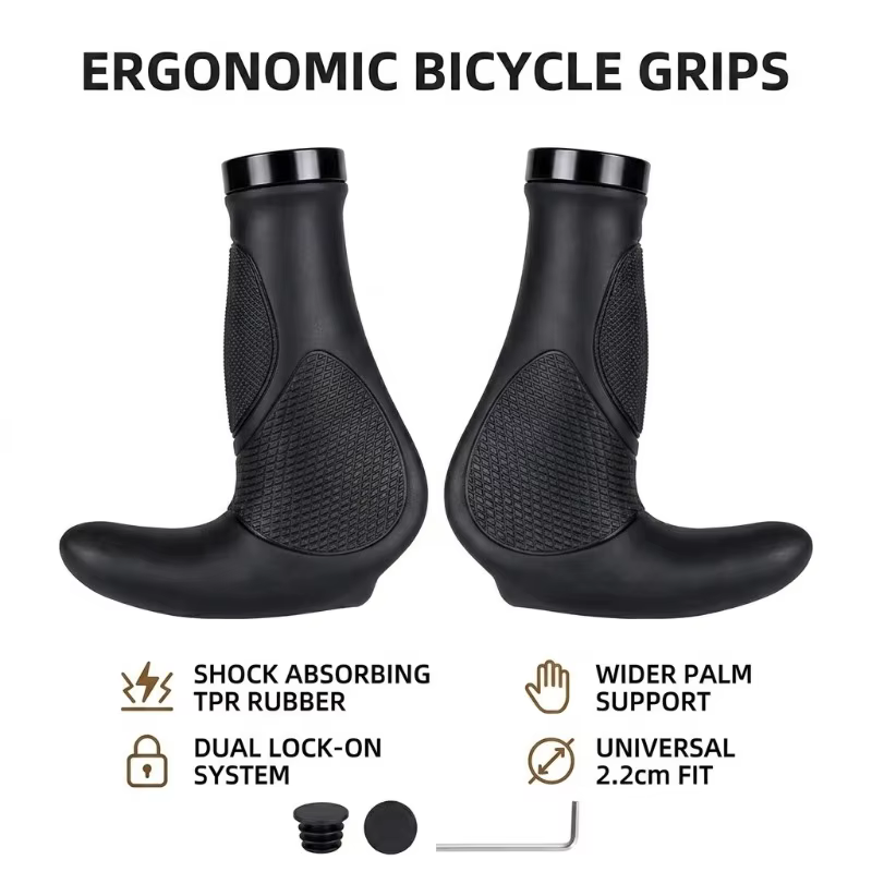 Poignées de vélo ergonomiques