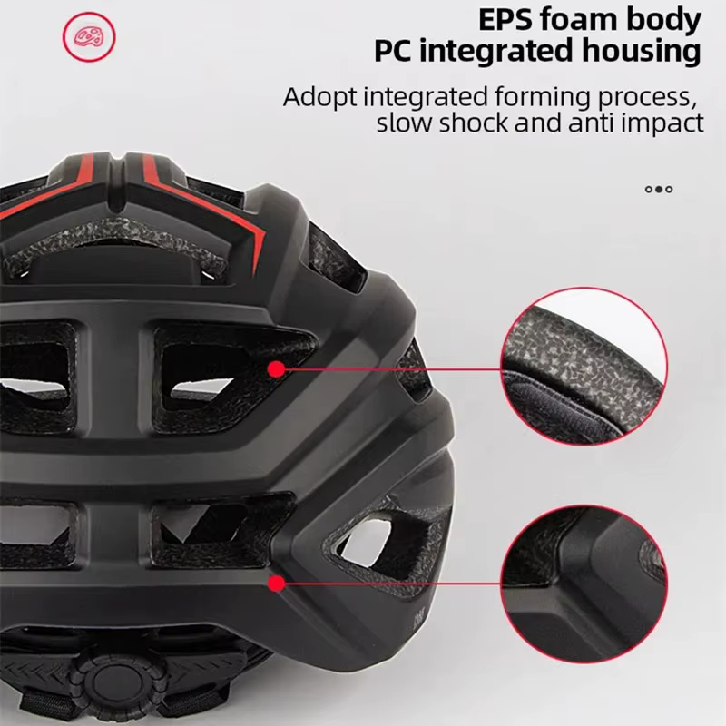 Casque de vélo moulé intégralement pour homme et femme