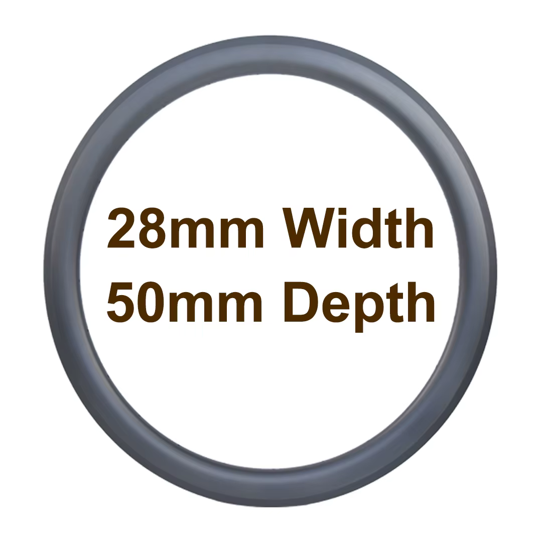 Jantes de vélo de route 700C entièrement en carbone 50*28mm Tubeless Tubulaire Clincher