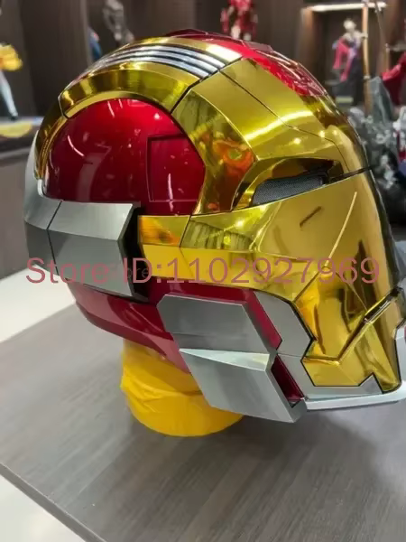 En stock : Casque Marvel Iron Man Mk17mk5 avec commande vocale Jarvis, ouverture automatique, masque mécanisé, jouet électrique pour collectionneurs et fans