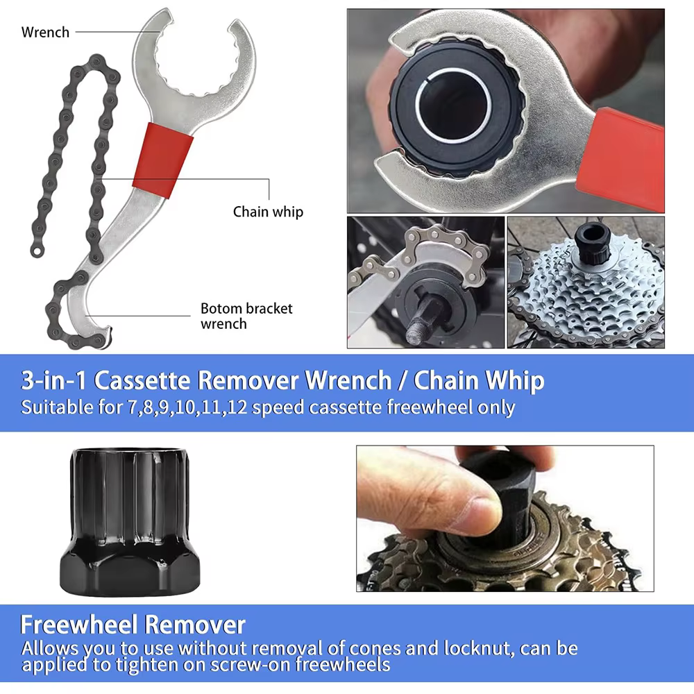 Kit d'outils de réparation de vélo : Coupe-chaîne