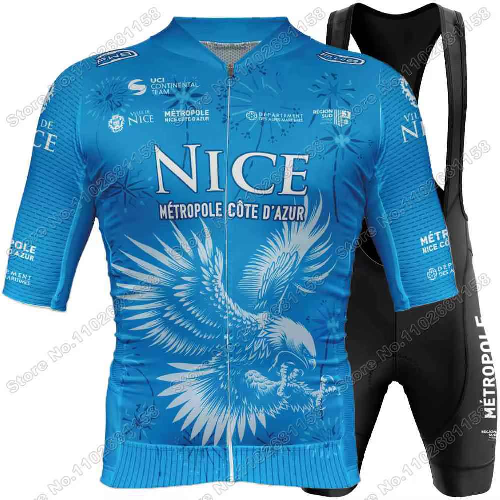 Maillot de cyclisme Team Nice Métropole Côte d'Azur 2025