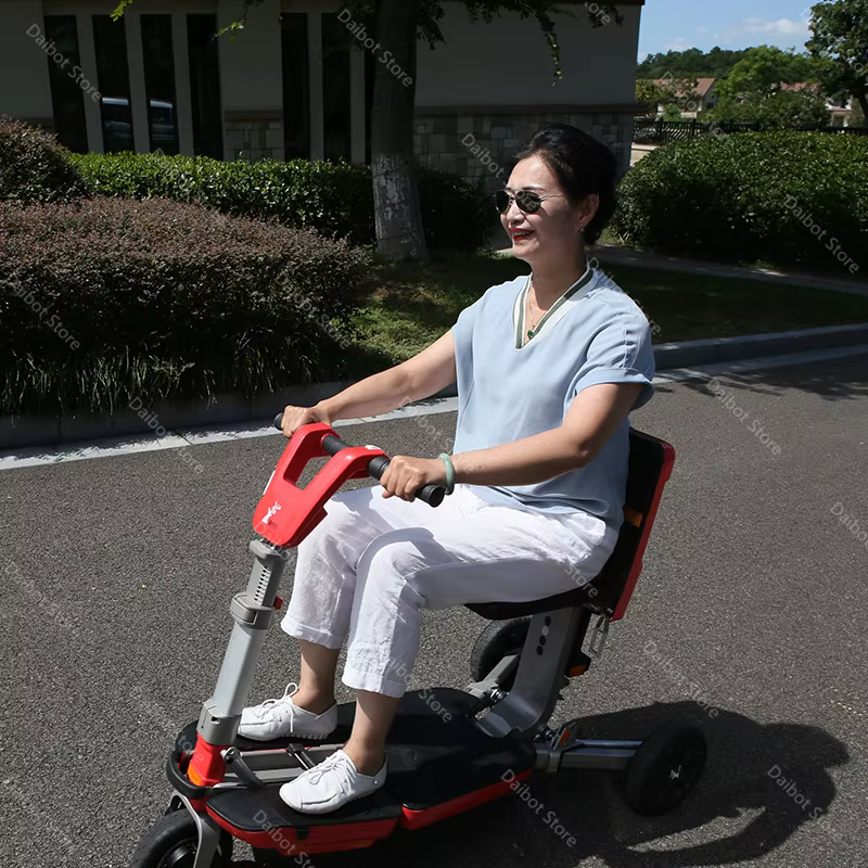 Tricycle Électrique Pliable et observateur pour Personnes Âgées
