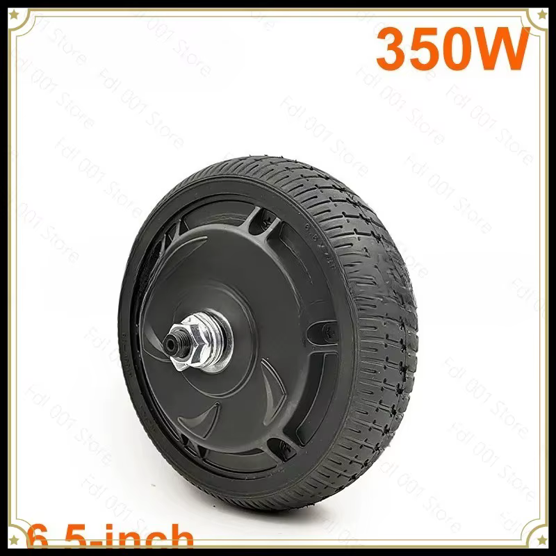 Moteur de scooter électrique sans engrenage 24V/36V/48V/350W pour roue pleine de 6