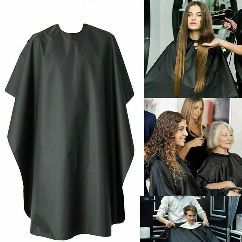Cape de coiffure pour adultes, imperméable, unisexe, pour salon de coiffure et barbier, tablier de coiffeur