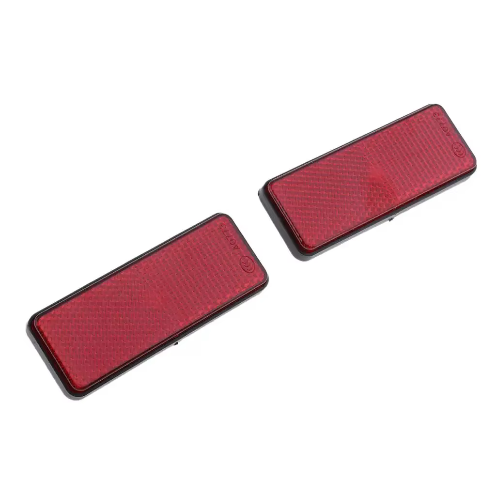 Réflecteur carré en plastique rouge pour scooter RL, 2 pièces, nouveauté