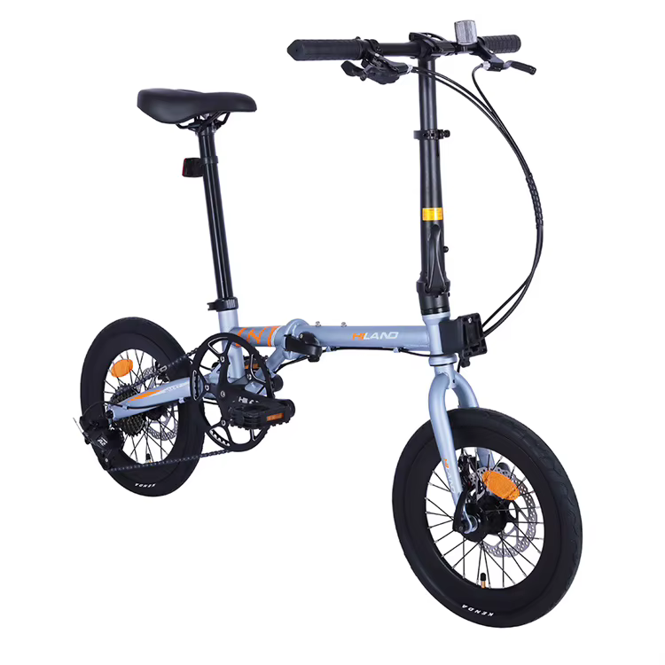 Vélo pliable en acier de 16 pouces, 8 vitesses, pour adultes, vente en gros