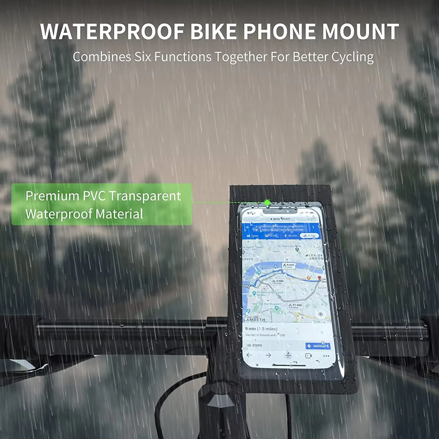Support de téléphone portable étanche pour vélo et moto