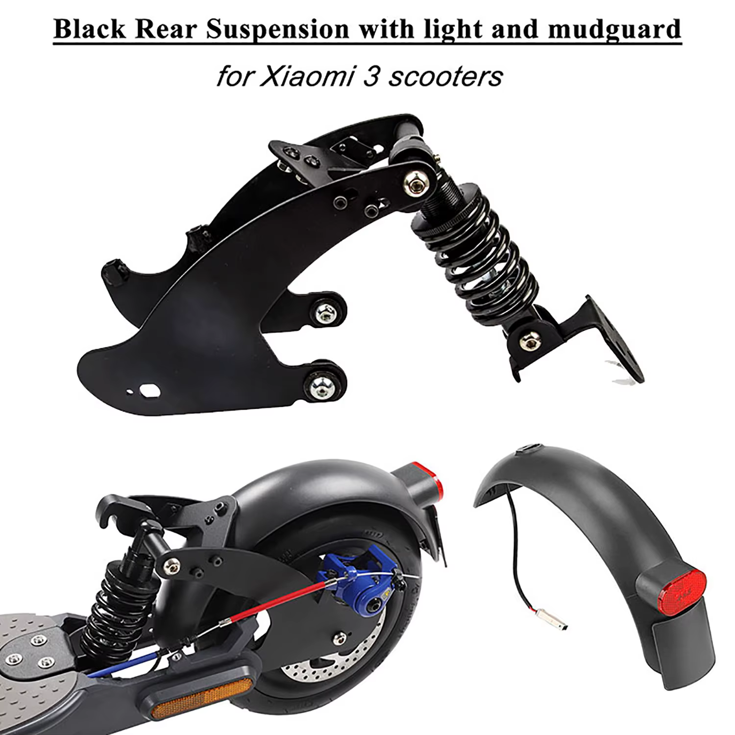 Ulip-Ensemble de suspension arrière pour scooter électrique Xiaomi 3